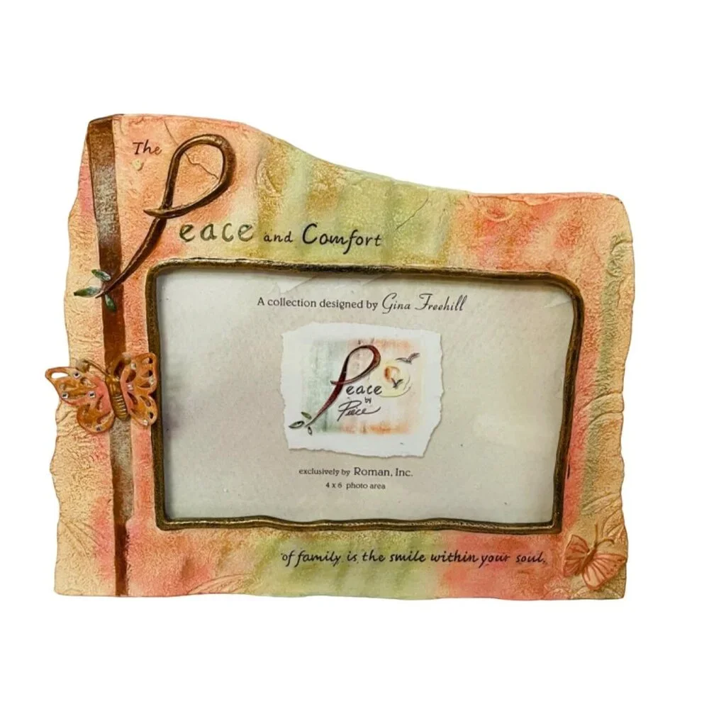 Peace By Piece 4x6 Picture Frame By Gina Freehill For Roman Inc. - Inspirational
